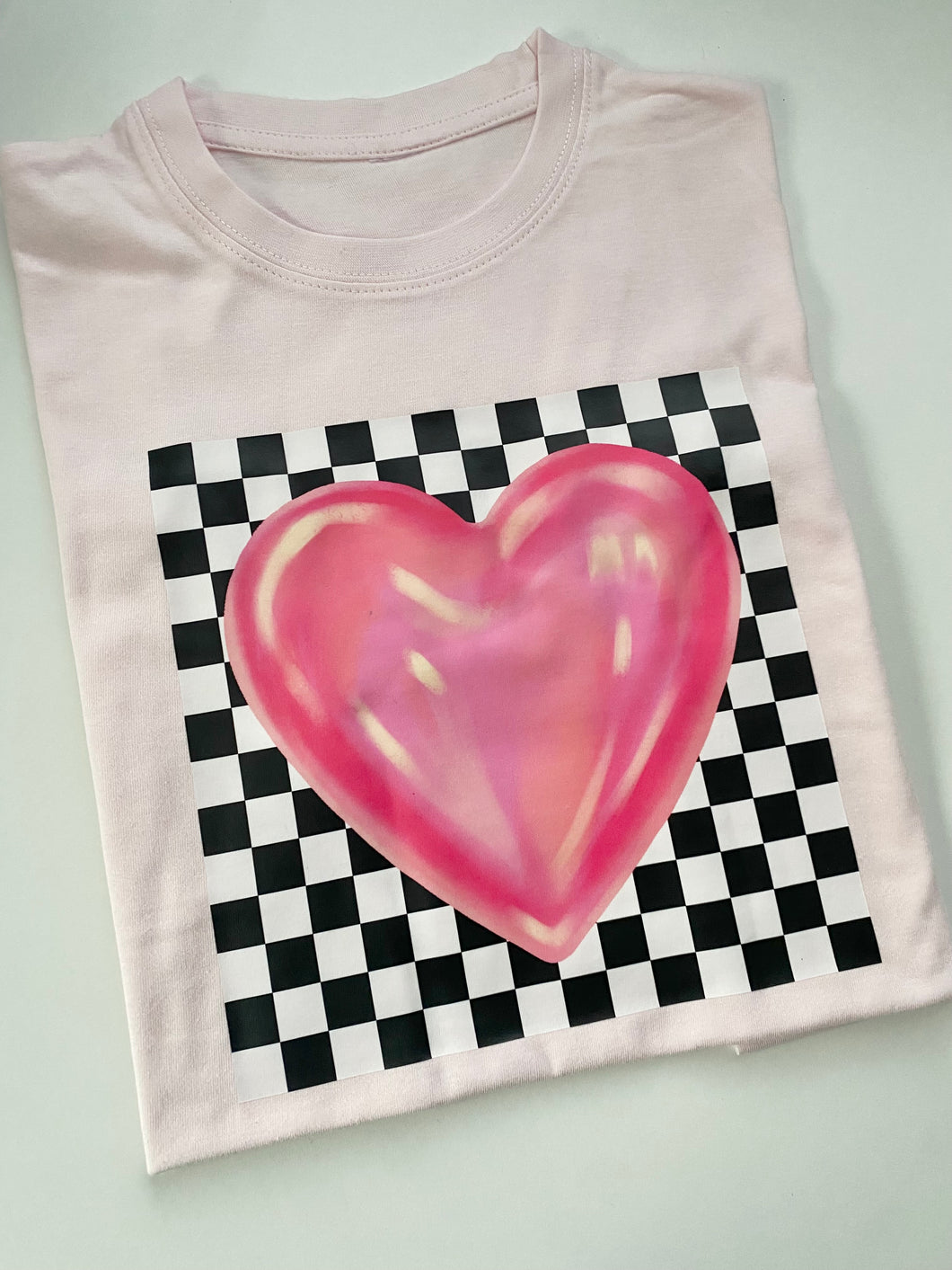 Bubble Checker Valentines T Shirt