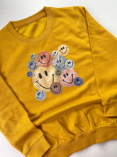 Load image into Gallery viewer, Autumnal Retro Smiley Kids Sweatshirt
