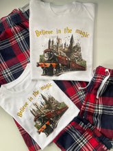 Load image into Gallery viewer, Believe in the Magic Train Family Tartan Pyjamas
