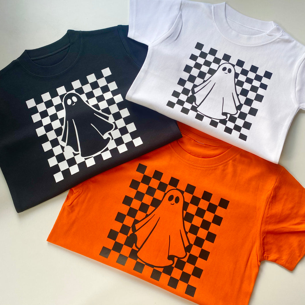 Checker Ghost T Shirt